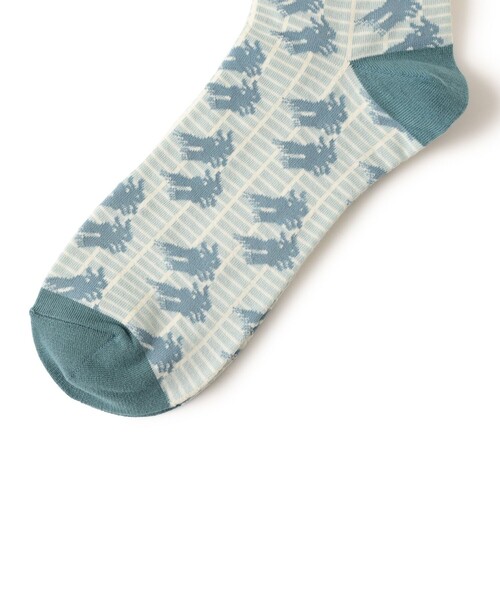 BEAMS JAPAN（ビームス　ジャパン）の「【京伝TEXTILE】山東京伝小紋柄 テキスタイルソックス（ソックス/靴下・レディース・グリーン/ブラウン/ブラック・27-29cm/25-27CM/23-25cm）」の11枚目の写真