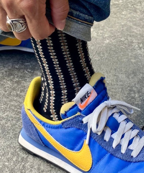 BEAMS JAPAN（ビームス　ジャパン）の「【京伝TEXTILE】山東京伝小紋柄 テキスタイルソックス（ソックス/靴下・レディース・グリーン/ブラウン/ブラック・27-29cm/25-27CM/23-25cm）」の13枚目の写真