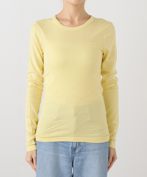 EMILY WEEK(エミリーウィーク)の「【babaco/ババコ】Cotton Silk Basic Long Sleeve / BA01-CR36/25W(Tシャツ/カットソー・レディース・ホワイト/イエロー/ブルー系その他・LARGE)」の11枚目の写真
