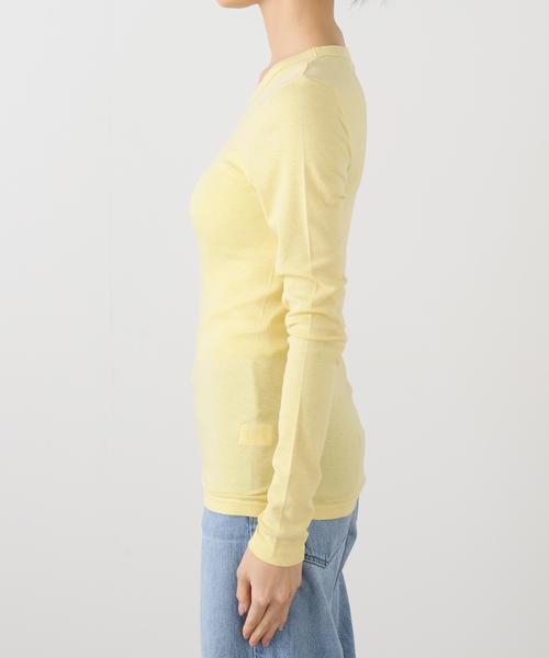 EMILY WEEK(エミリーウィーク)の「【babaco/ババコ】Cotton Silk Basic Long Sleeve / BA01-CR36/25W(Tシャツ/カットソー・レディース・ホワイト/イエロー/ブルー系その他・LARGE)」の12枚目の写真
