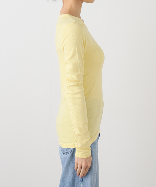 EMILY WEEK(エミリーウィーク)の「【babaco/ババコ】Cotton Silk Basic Long Sleeve / BA01-CR36/25W(Tシャツ/カットソー・レディース・ホワイト/イエロー/ブルー系その他・LARGE)」の14枚目の写真