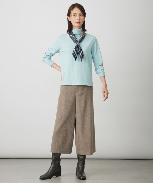 J.PRESS(ジェイプレス)の「シルクネップツイード クロップド パンツ(その他パンツ・レディース・ブラウン系/グレー系・T17/T15/T13)」の10枚目の写真