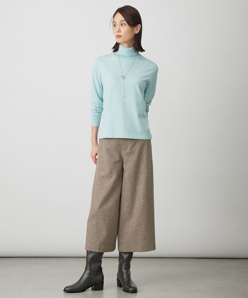 J.PRESS(ジェイプレス)の「シルクネップツイード クロップド パンツ(その他パンツ・レディース・ブラウン系/グレー系・T17/T15/T13)」の11枚目の写真