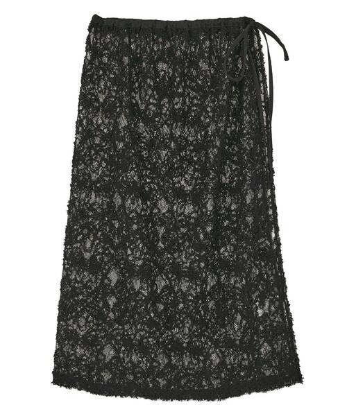 earth music&ecology（アースミュージックアンドエコロジー）の「モールレースラップスカート（スカート・レディース・アイボリー/ブラック・FREE）」の21枚目の写真