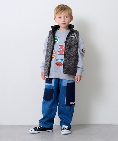 XLARGE KIDS（エクストララージキッズ）の「レオパードリバーシブルベスト（ベスト・キッズ・ブラック/レッド・140cm/130cm/90cm/110cm/100cm/120cm）」の16枚目の写真