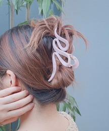 ヘアゴム No.172 NO WAY（ノーウェイ）の「/Bz/うねうねヘアクリップ/ヘアアクセ