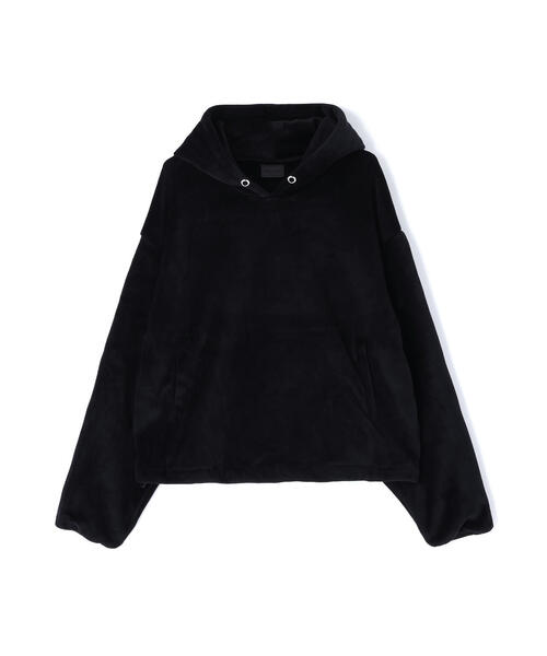 DANKE SCHON（ダンケシェーン）の「DankeSchon/ダンケシェーン/WFACE VELOUR PULL HOODIE（パーカー・レディース・チャコールグレー/ブラック・S/M/L）」の5枚目の写真