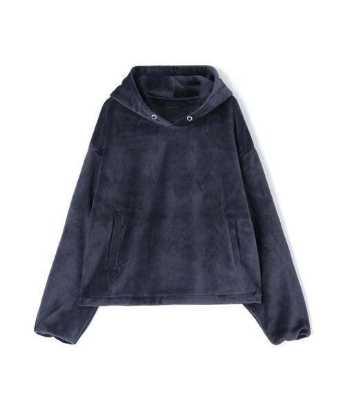 DANKE SCHON（ダンケシェーン）の「DankeSchon/ダンケシェーン/WFACE VELOUR PULL HOODIE（パーカー・レディース・チャコールグレー/ブラック・S/M/L）」の7枚目の写真