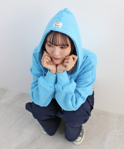 セール】【新色追加】ダブルジップショート丈パーカー（パーカー