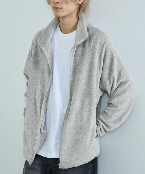 NAVY シャギーフリースジップジャケット（ブルゾン）｜NAVY（ネイビー