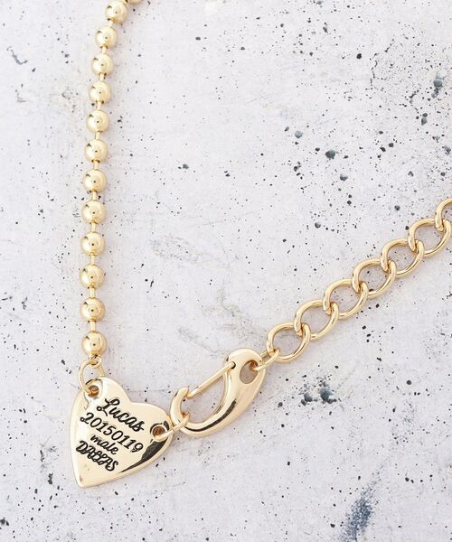 THE SHOP TK (ザ ショップ ティーケー )の「ハート刻印ネックレス(ネックレス・レディース・シルバー/ゴールド・00)」の4枚目の写真