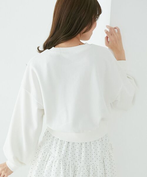 MAJESTIC LEGON（マジェスティックレゴン）の「Lady catスウェット（スウェット・レディース・ブラック/アイボリー/ピンク・MEDIUM）」の22枚目の写真