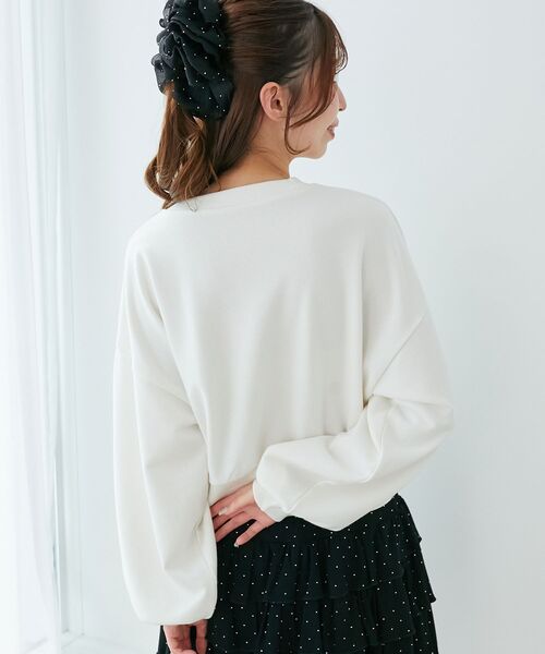 MAJESTIC LEGON（マジェスティックレゴン）の「Lady catスウェット（スウェット・レディース・ブラック/アイボリー/ピンク・MEDIUM）」の15枚目の写真