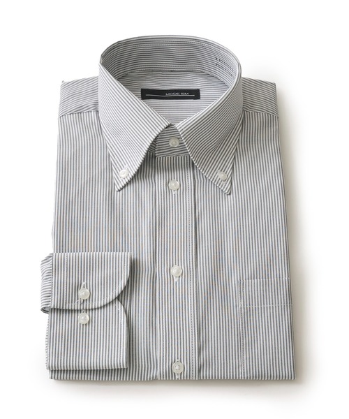 TETE HOMME（テットオム）の「アソート T/Cドレスシャツ / ボタンダウンビジネスシャツ（Tシャツ/カットソー・メンズ・ホワイト系3/ブルー/ホワイト系2/サックスブルー/ホワイト系1・MEDIUM/LARGE/X-LARGE）」の8枚目の写真