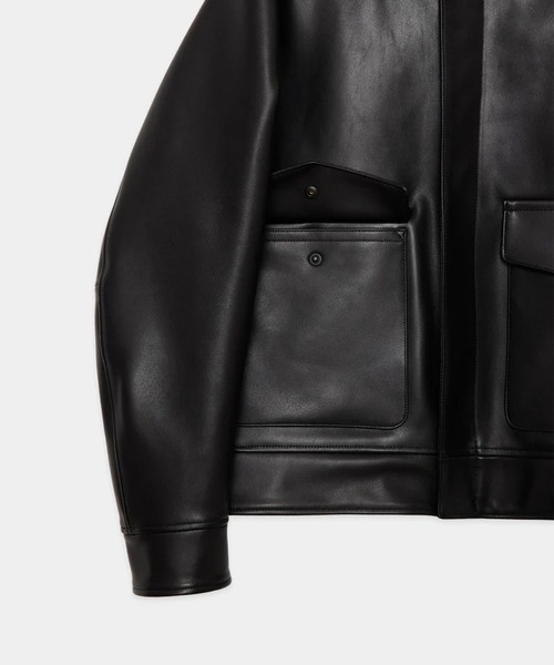 marka シープスキン ジャケット シープレザー / レザーダウンジャケット, Black – MARKAWARE