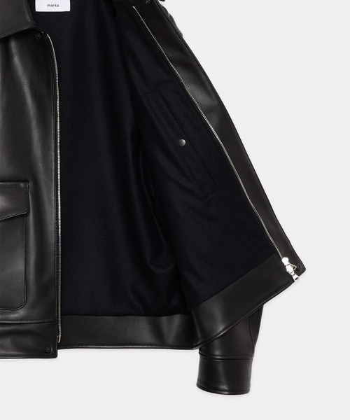 markaware/marka】シープレザー / レザーフライトジャケット