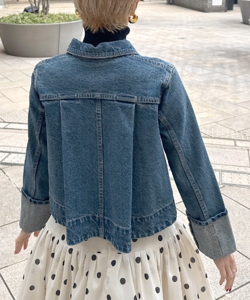 専用　JEENE 新品　ロールアップデニムジャケット ロールアップデニムジャケット（その他アウター）｜JENNE（ジェンヌ