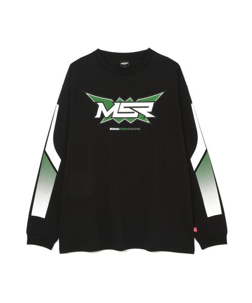 MANASTASH(マナスタッシュ)の「MANASTASH/マナスタッシュ RE:POLY L/S TEE MSR/リポリロングスリーブTシャツMSR(Tシャツ/カットソー・メンズ・グリーン系その他3/ホワイト/ブラック・S/L/XL/M)」の4枚目の写真