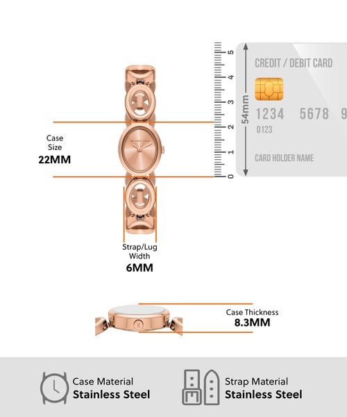 MICHAEL KORS（マイケルコース）の「マイケル・コース 腕時計 レディース アナログ ステンレス MK4981（アナログ腕時計・レディース・ピンクゴールド・FREE）」の5枚目の写真