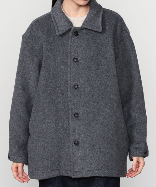 LONDON TRADITION(ロンドントラディション)の「UNFIL | 【LONDON TRADITION×UNFIL】ダブルフェイス オーバーサイズジャケット WOMEN(その他アウター・レディース・グレー/ブラック・1)」の15枚目の写真
