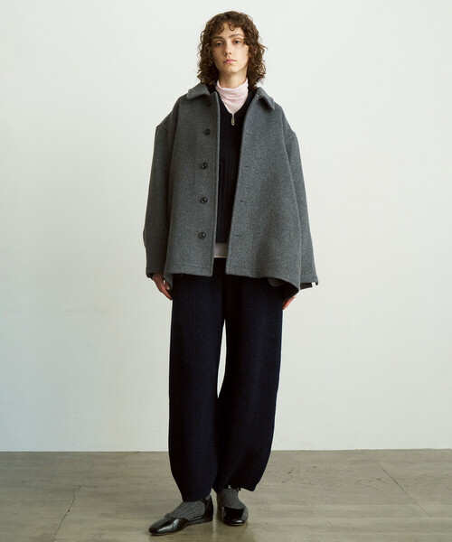 LONDON TRADITION(ロンドントラディション)の「UNFIL | 【LONDON TRADITION×UNFIL】ダブルフェイス オーバーサイズジャケット WOMEN(その他アウター・レディース・グレー/ブラック・1)」の18枚目の写真