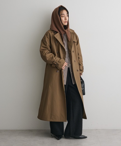 CRAFT STANDARD BOUTIQUE（クラフトスタンダードブティック）の「ブークレ風カットソーパンツ◆（その他パンツ・レディース・ベージュ/ブラック・FREE）」の20枚目の写真