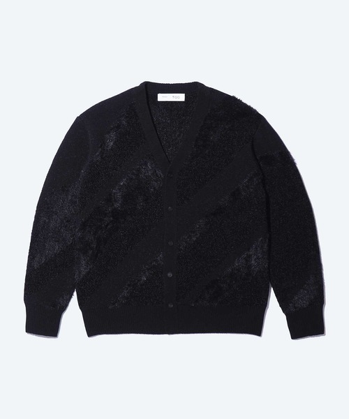 TOGA TOO/トーガトゥー】Regimental knit cardigan/ニットカーディガン