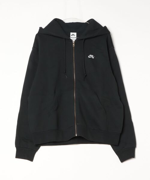 NIKE(ナイキ)の「ナイキ NIKE ナイキSB ESSNTL LOフルジップ フリース L/S フーディ(パーカー・メンズ・ブラック・S/M/L/LL/3L)」の1枚目の写真