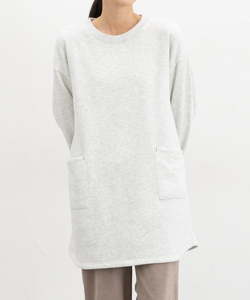 Honeys（ハニーズ）の「【ハニぽか】あったかチュニック（チュニック・レディース・オートミール/ネイビー/ブラウン系/ヘザーチャコール・L/M）」の17枚目の写真