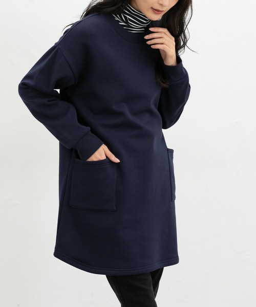 Honeys（ハニーズ）の「【ハニぽか】あったかチュニック（チュニック・レディース・オートミール/ネイビー/ブラウン系/ヘザーチャコール・L/M）」の19枚目の写真