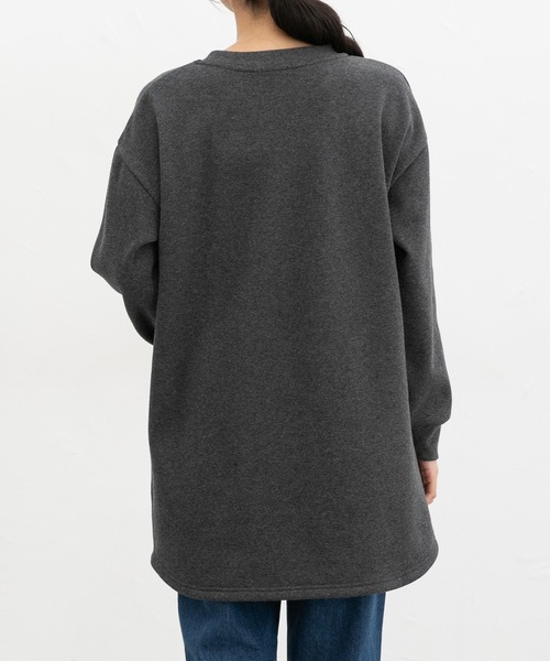 Honeys（ハニーズ）の「【ハニぽか】あったかチュニック（チュニック・レディース・オートミール/ネイビー/ブラウン系/ヘザーチャコール・L/M）」の8枚目の写真