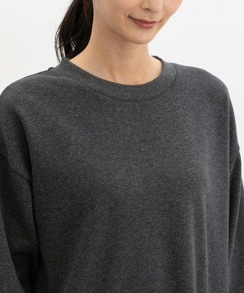 Honeys（ハニーズ）の「【ハニぽか】あったかチュニック（チュニック・レディース・オートミール/ネイビー/ブラウン系/ヘザーチャコール・L/M）」の9枚目の写真