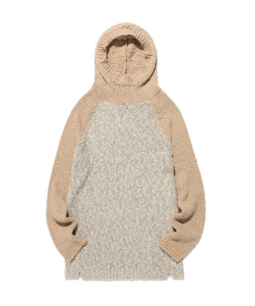 『NICE GHOST CLUB/ナイスゴーストクラブ』から、DRESS HOODIE KNIT/ドレスフードニットパーカーの入荷です。