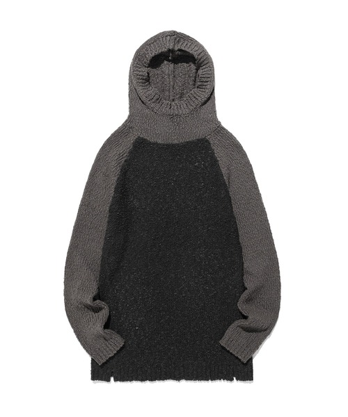 『NICE GHOST CLUB/ナイスゴーストクラブ』から、DRESS HOODIE KNIT/ドレスフードニットパーカーの入荷です。
