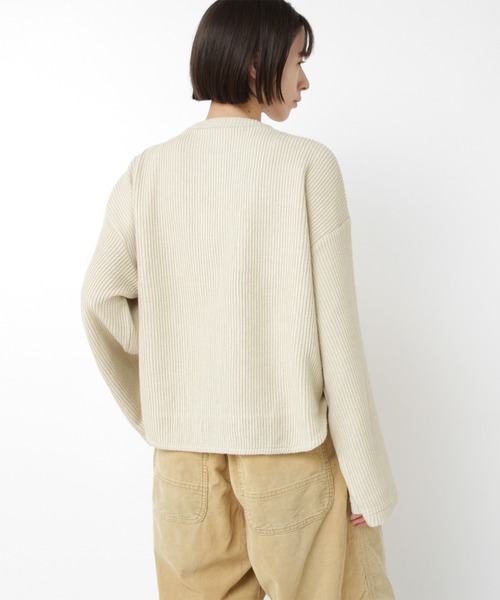 RNA-N(アールエヌエーエヌ)の「M2565 Wフェイスリブショートプルオーバー(Tシャツ/カットソー・レディース・イエロー/ブラック/チャコール・FREE)」の6枚目の写真