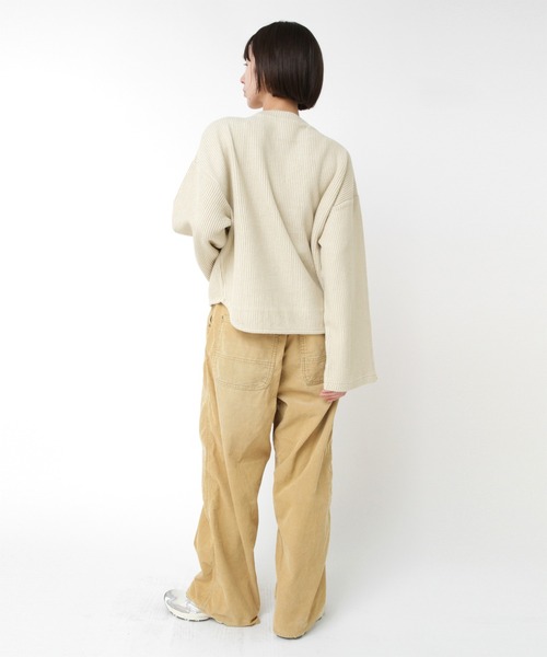 RNA-N(アールエヌエーエヌ)の「M2565 Wフェイスリブショートプルオーバー(Tシャツ/カットソー・レディース・イエロー/ブラック/チャコール・FREE)」の10枚目の写真