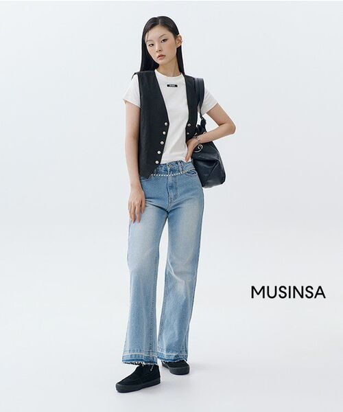NICK&NICOLE(ニックアンドニコール)の「90S WIDE DENIM PANTS_LIGHT BLUE(デニムパンツ・レディース・その他・SMALL/MEDIUM/LARGE)」の7枚目の写真