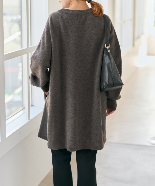 Spick & Span(スピックアンドスパン)の「2WAYロングスリットチュニックプルオーバー(ニット/セーター・レディース・ブラック/ブラウン系その他・FREE)」の15枚目の写真