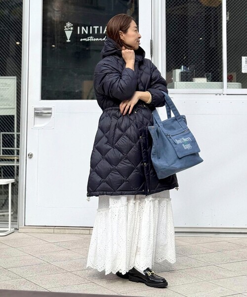 NOLLEY’S（ノーリーズ）の「キャンバスロゴ刺繍トートバッグ（トートバッグ・レディース・ブルー/ブラウン・FREE）」の6枚目の写真