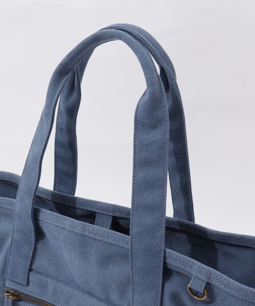 NOLLEY’S（ノーリーズ）の「キャンバスロゴ刺繍トートバッグ（トートバッグ・レディース・ブルー/ブラウン・FREE）」の19枚目の写真