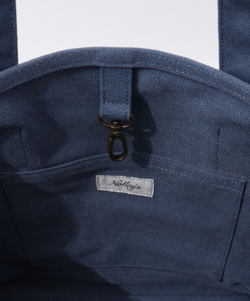 NOLLEY’S（ノーリーズ）の「キャンバスロゴ刺繍トートバッグ（トートバッグ・レディース・ブルー/ブラウン・FREE）」の20枚目の写真