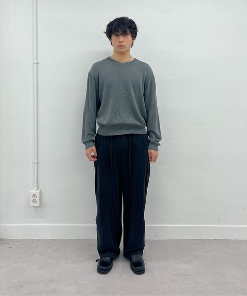 Millo Archive（ミロ アーカイブ）の「クロップVネックニット[チャコール]（ニット/セーター・メンズ・その他・MEDIUM/LARGE/X-LARGE）」の6枚目の写真