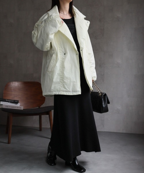 model：162cm　着用サイズ：F
