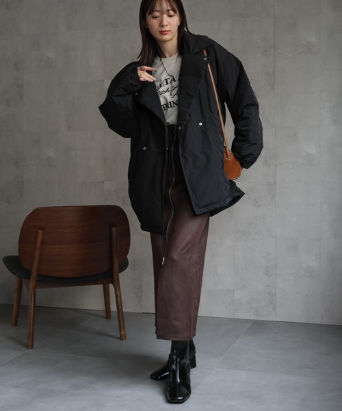 model：162cm　着用サイズ：F