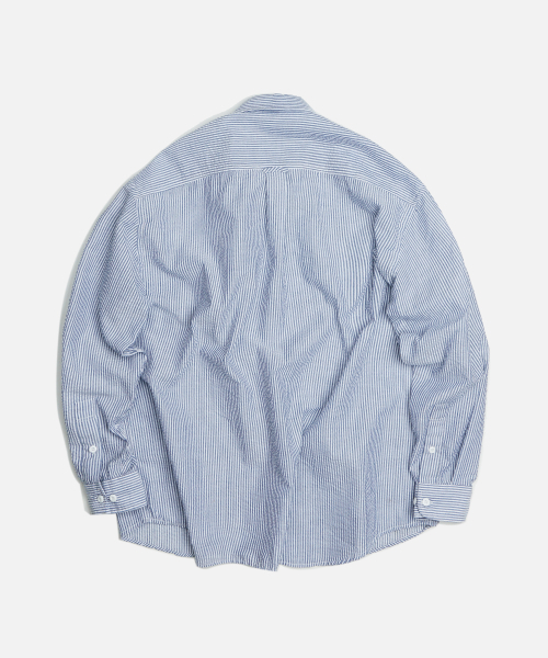 FRIZMWORKS(フリズムワークス)の「OG STRIPE SEERSUCKER SHIRT _ BLUE(シャツ/ブラウス・メンズ・その他・MEDIUM/LARGE/SMALL/X-LARGE)」の2枚目の写真