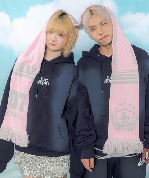 fekete ラメフーディーマフラー pink 【完売品】 セール】LTR DEPTH/エンブレムサッカーマフラー（マフラー）｜LTR