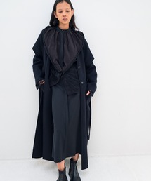 RUMCHE（ラムシェ）の「Cutout Shoulder River Coat / カットアウトショルダーリバーコート（その他アウター）」
