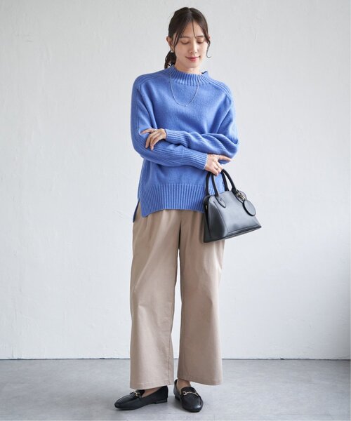 雑誌InRed1月号掲載】サイドスリットニットプルオーバー【親子コーデ