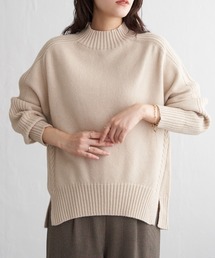 ikka | 【雑誌InRed1月号掲載】サイドスリットニットプルオーバー【親子コーデ】(ニット/セーター)