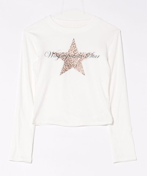 MEMECLE（メメクル）の「【MEMECLE/メメクル】スターレオパード　Y2KロンT 　カットソー（Tシャツ/カットソー・レディース・ホワイト/グレー/ブラック・FREE）」の14枚目の写真